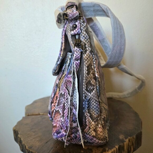 Aimee Kestenberg Fifth Ave Convertible Snake Leather Crossbody Shoulder Bag NWT - Picture 5 of 16